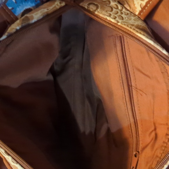 ROSETTI HANDBAGS & ACCESSORIES LTD. Blue flower brown shoulder bag - Picture 6 of 8